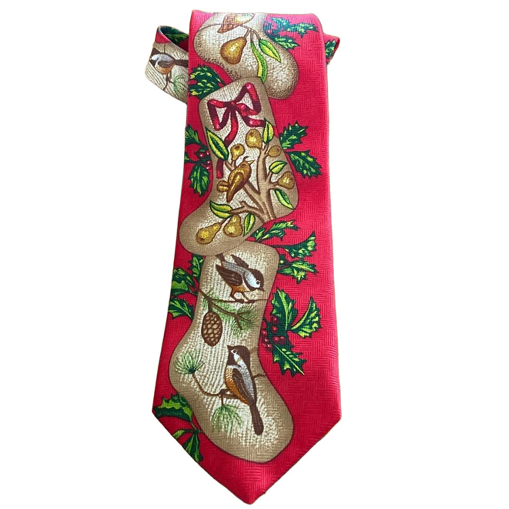 Men's Unbranded Red & Green Christmas Tie One Size